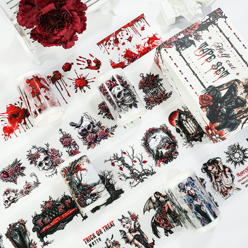60mm * 2m Halloween Pre-cut Kits Pet Tape