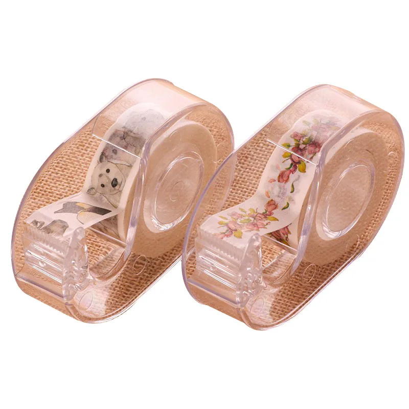 Clear Plastic Table Top Tape Dispenser