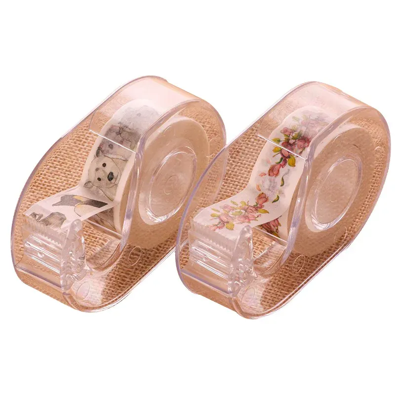 Clear Plastic Table Top Tape Dispenser