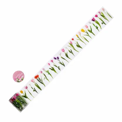 Flower and plant collection die-cut series PET Tape