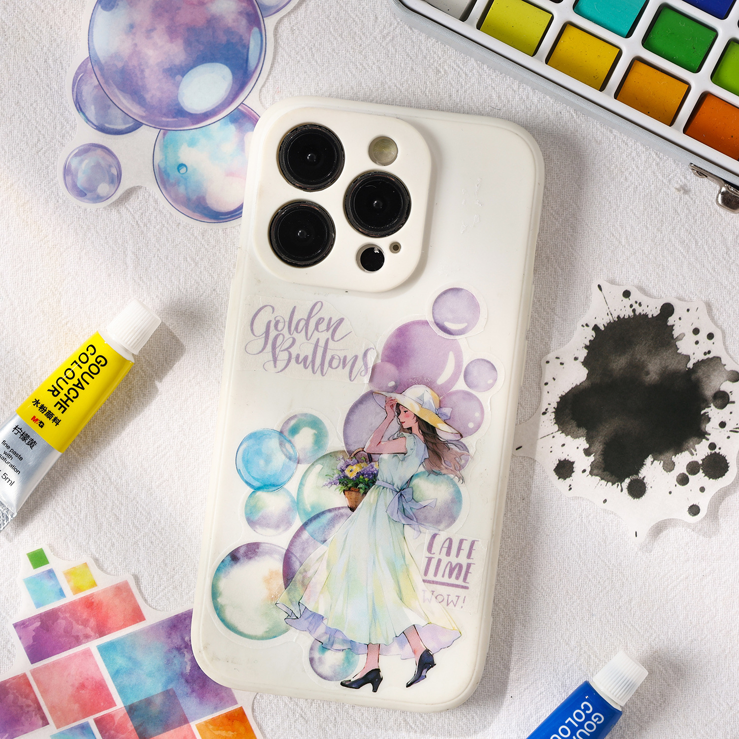 10Pcs collage elements PET stickers