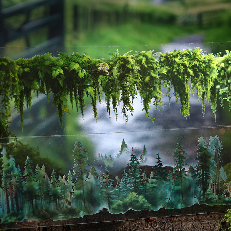 Forest themed PET tape 1.97*78.74 inches