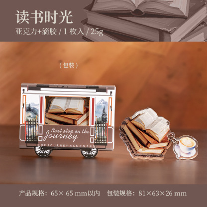 1Pcs Travel Theme Acrylic Epoxy Clip