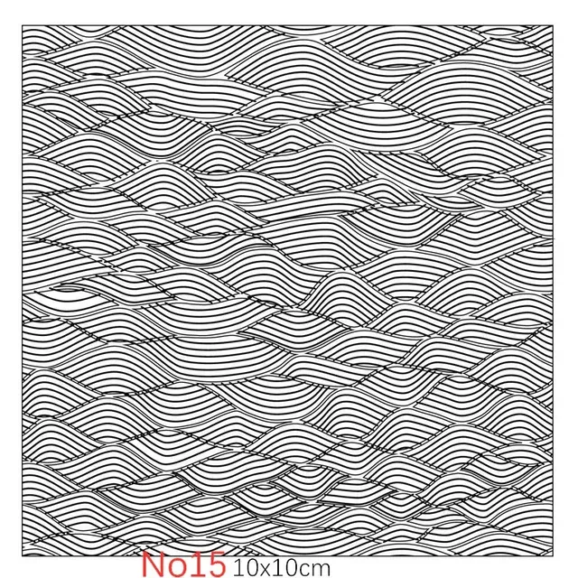 Texture Stamp Sheets Mandala Pattern DIY Embossing Art Clay Pottery Tools