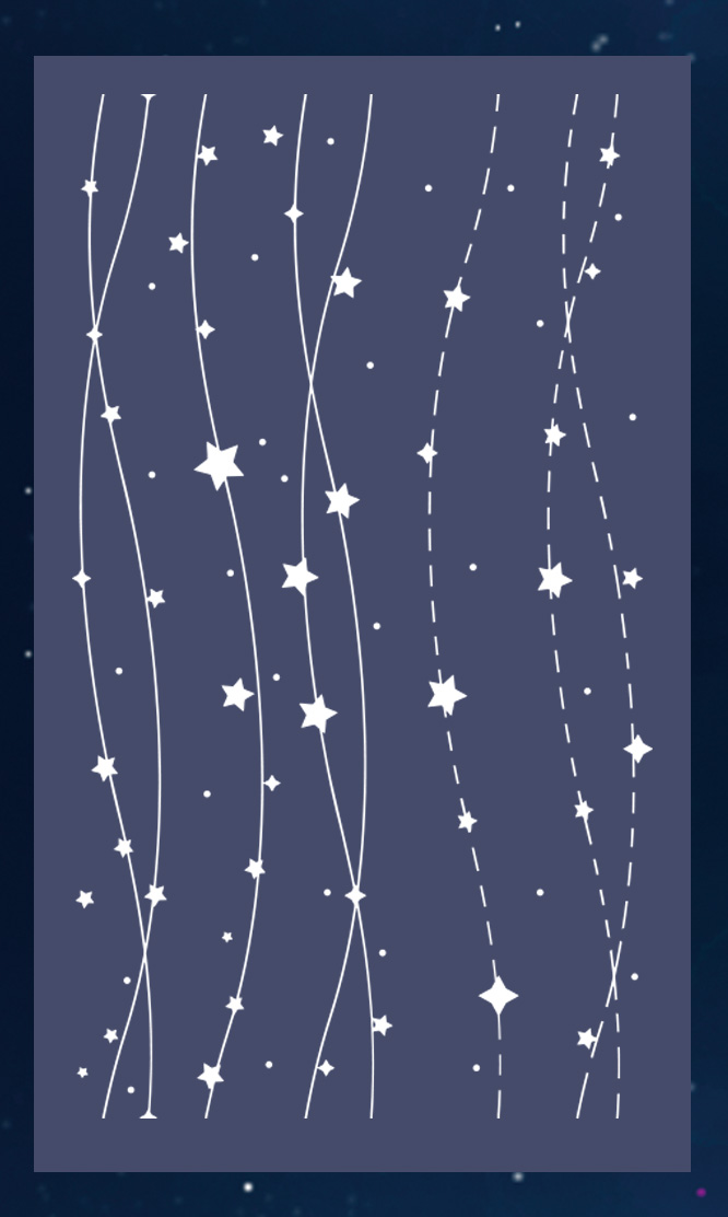 Moodtape Studio Coffee Starry Sky Bowknot Wooden Stamp