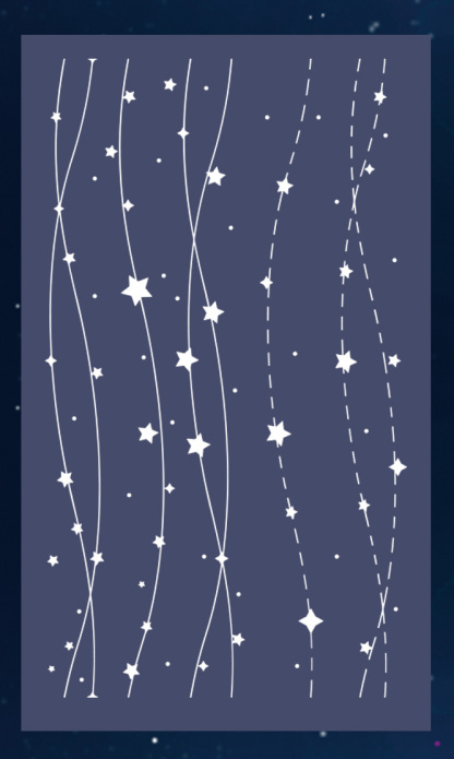 Moodtape Studio Coffee Starry Sky Bowknot Wooden Stamp