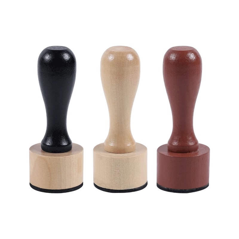 Wooden Handle Coloring Sponge, Ink Blending Tool with Replaceable Sponge