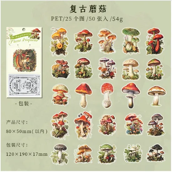 50pcs/1lot Iron box girl character sticker