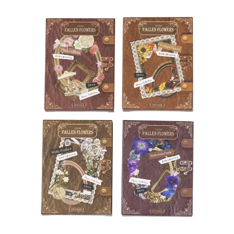 54pcs/lot flower frame pet decoration Stickers