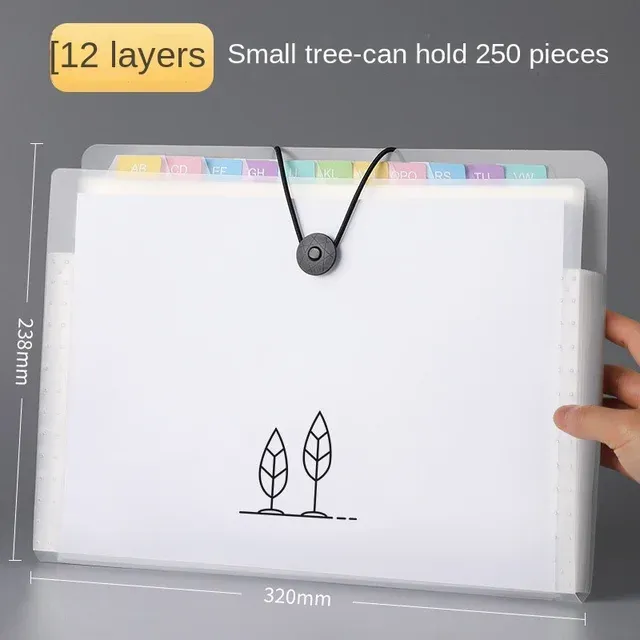 Transparent Insert File Folder A4 Document Bag