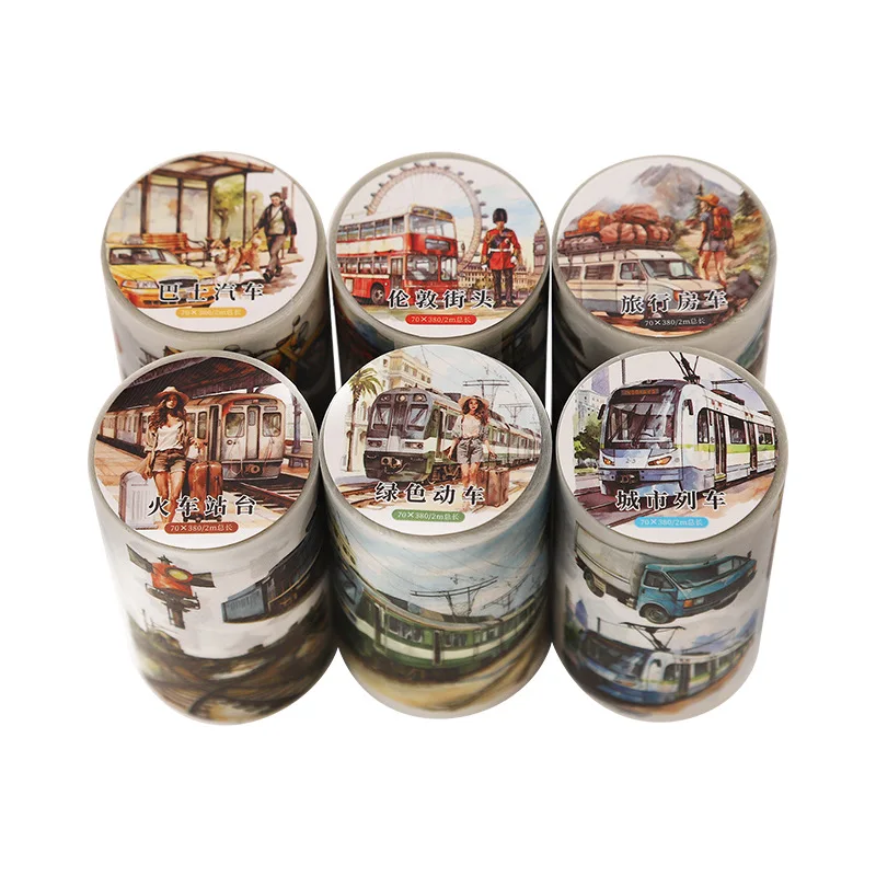 70mm*2M Car Scenery Washi Tape