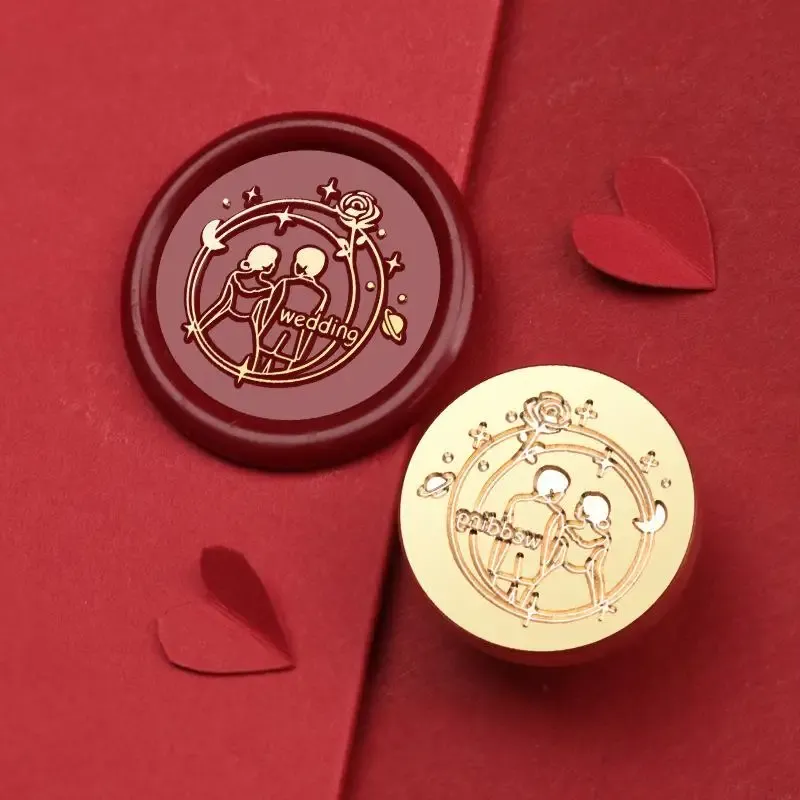 Valentine'S Day Wedding Red Series Seal Wax Stamps