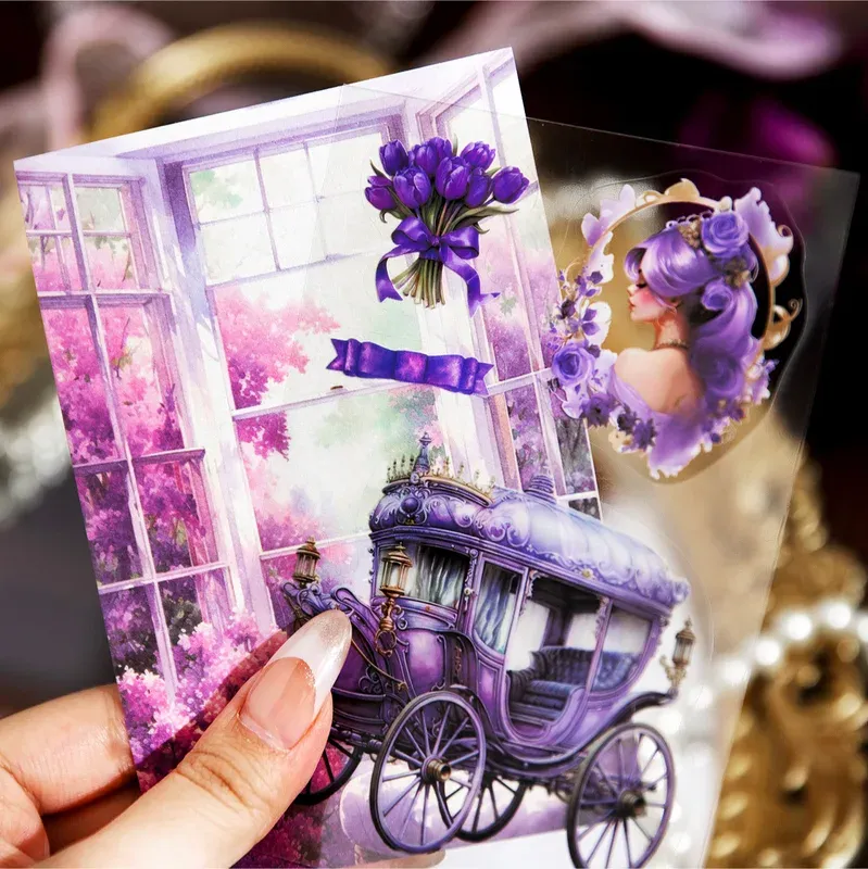 56pcs/1lot Retro dark character decorative PET Sticker