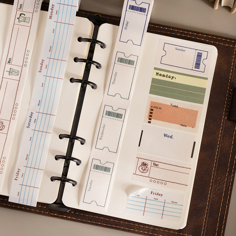 1 roll Vintage Date Label Tape