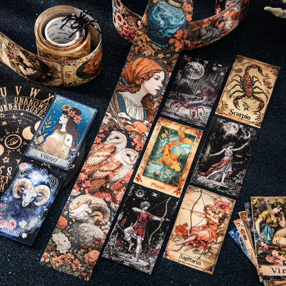 Twelve Zodiac Signs Theme Washi Tape 1.97×78.74 inch