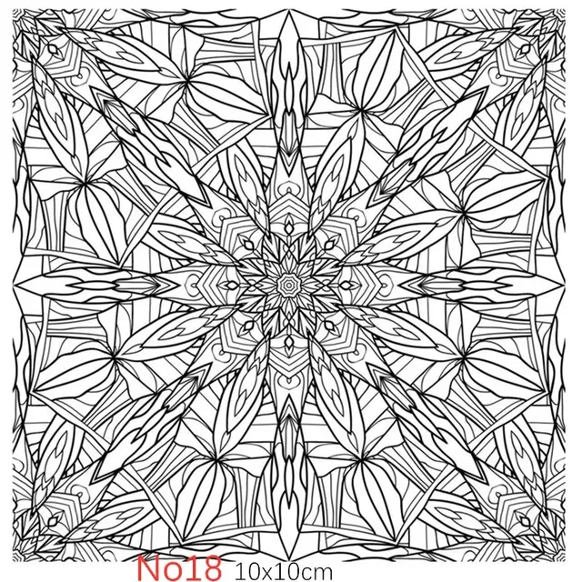 Texture Stamp Sheets Mandala Pattern DIY Embossing Art Clay Pottery Tools