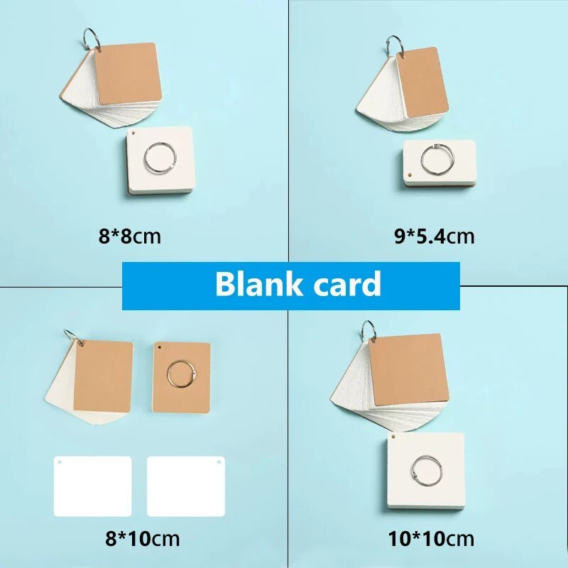 100 Blank card 4 lines 3 grid card Hard word card