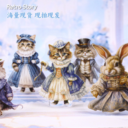 20Pcs/Pack Fairy Tale Alice Character PET Stickers