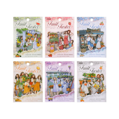 20 Pcs/Pack Fruit Girl Themed PET Stickers