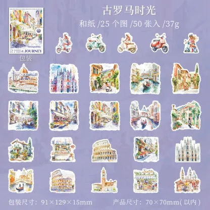 50pcs/1lot going on a trip Stickers