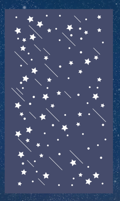 Moodtape Studio Coffee Starry Sky Bowknot Wooden Stamp