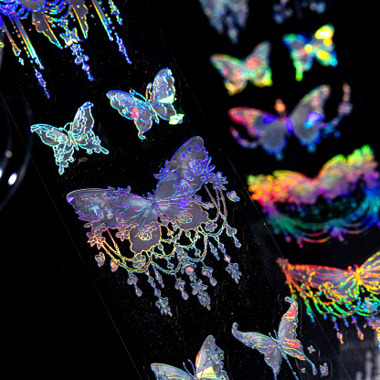 Lace butterfly PET tape 1.97*39.37 inch