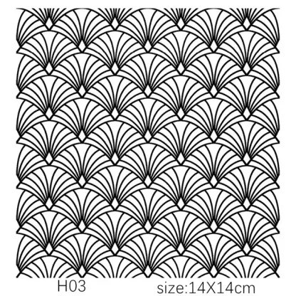 Texture Stamp Sheets Mandala Pattern DIY Embossing Art Clay Pottery Tools