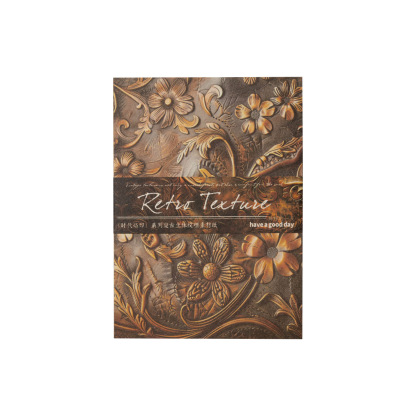 30Pcs/Pack Vintage Floral 3D Texture Scrapbook Background Material Paper