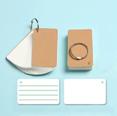 100 Blank card 4 lines 3 grid card Hard word card