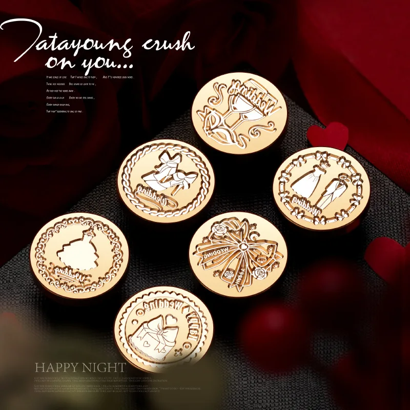 Valentine'S Day Wedding Red Series Seal Wax Stamps