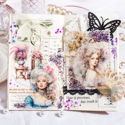 15pcs/Pack Baroque Theme Stickers Journaling Decorative Scrapbooking for stickers Scrapbook