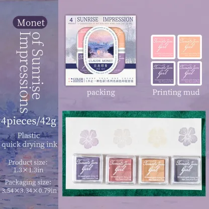 4 pcs/set more color ink pad
