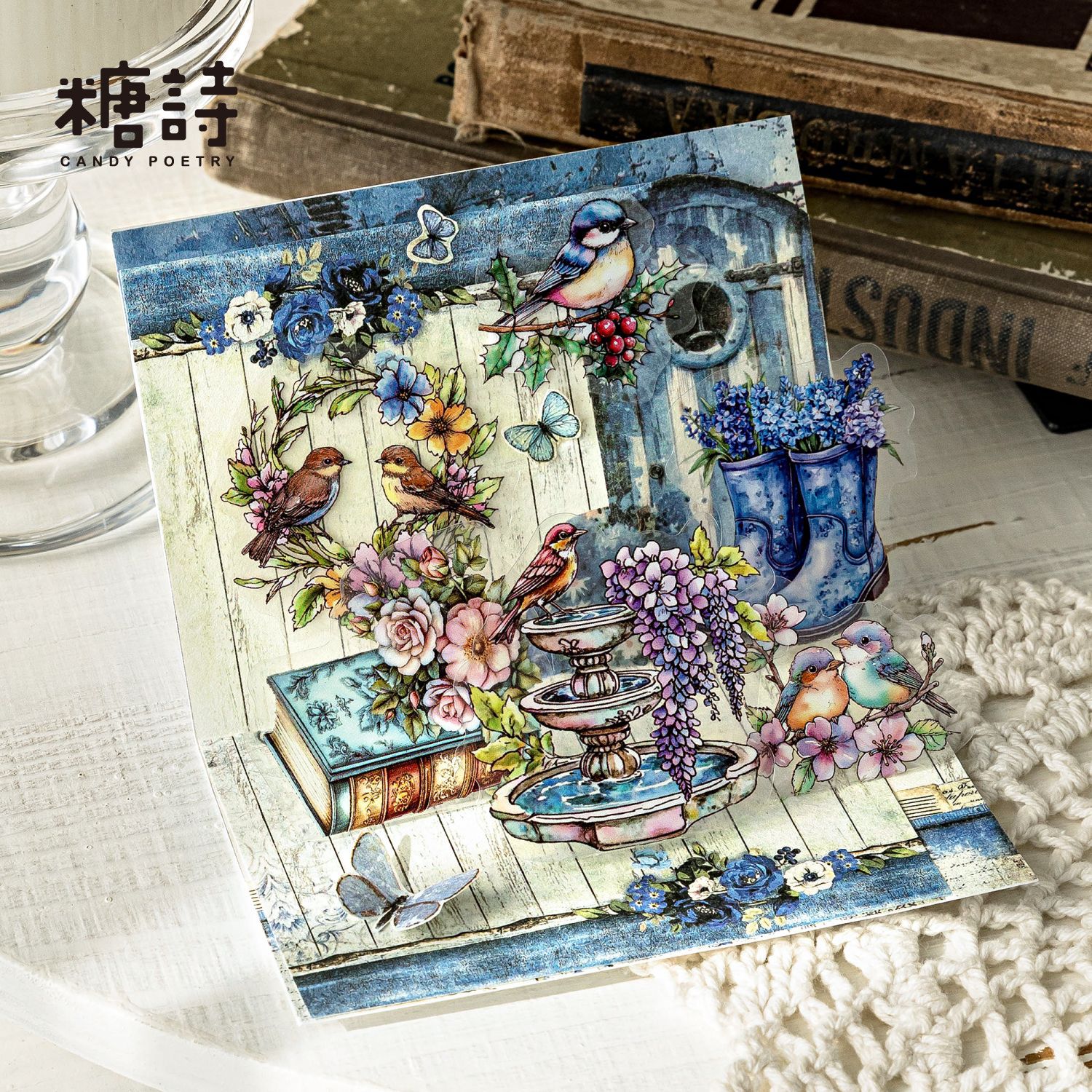 20Pcs/Pack Garden Animal Themed PET Stickers