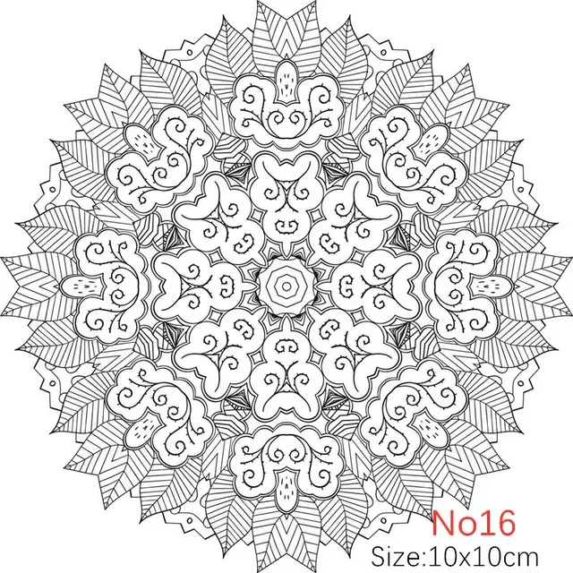Texture Stamp Sheets Mandala Pattern DIY Embossing Art Clay Pottery Tools