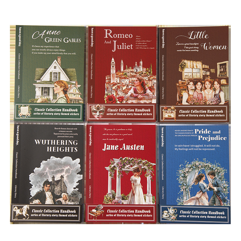 20Pcs Classic Story Theme PET Sticker Book