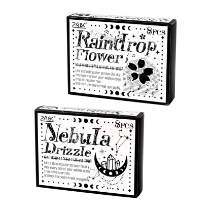 8Pcs/Box Meteor Star Theme Raindrop Theme Wood Stamp Set