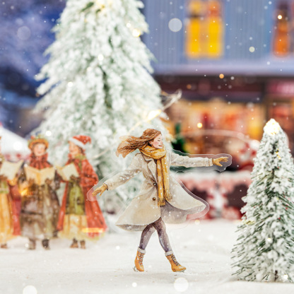 20Pcs/Pack Christmas Themed PET Stickers