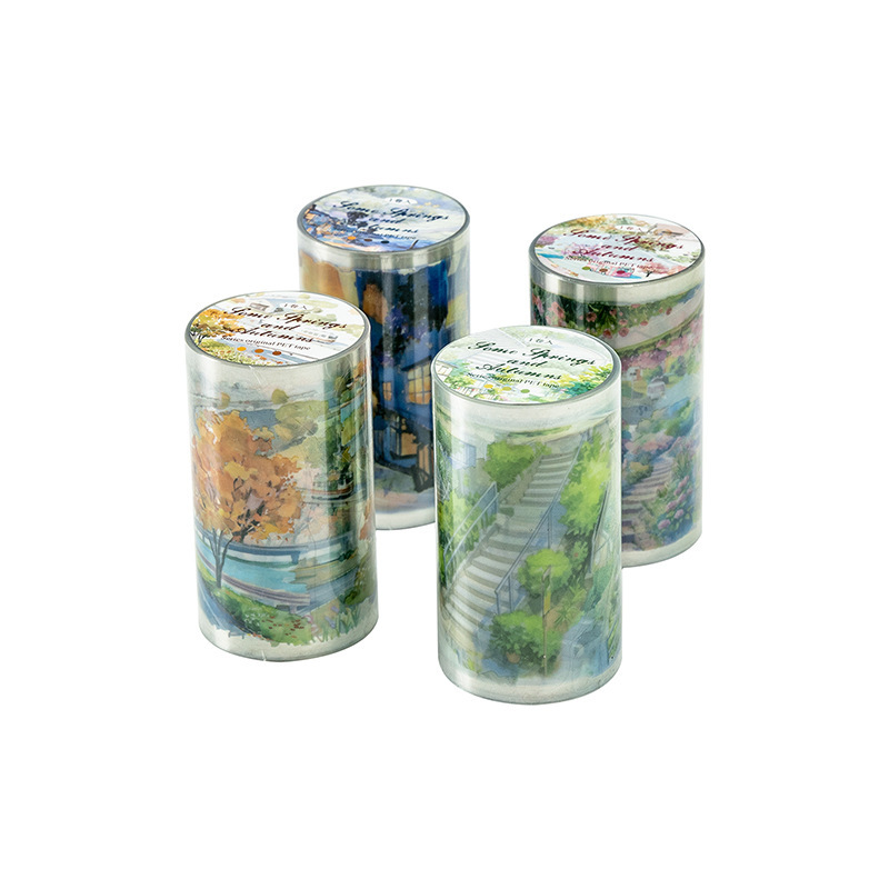 Seasonal Landscape Themed PET Tape 2.76 * 78.74 inches