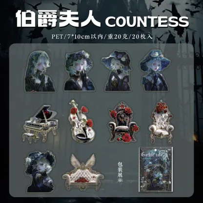 20 pcs/lot Gothic legend PET Stickers