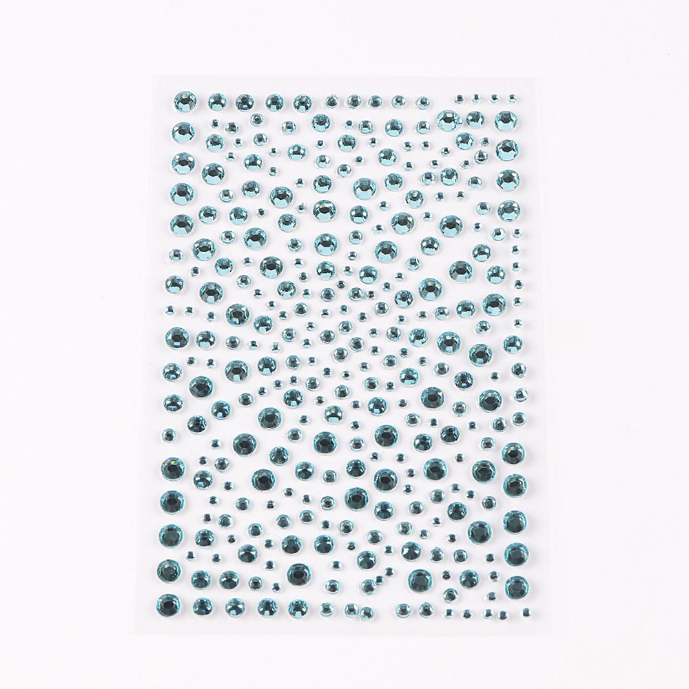 5 Pcs/Set Colored Diamond Decorative Stickers