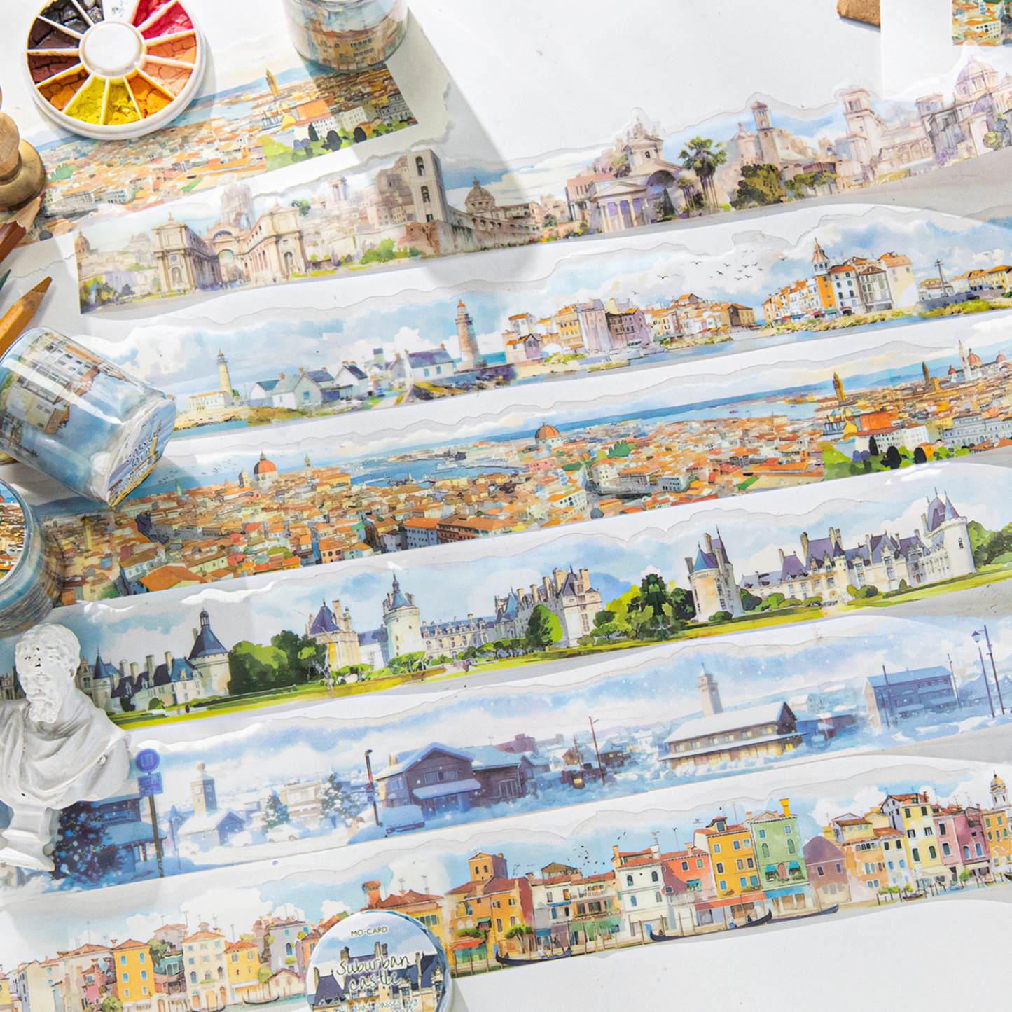 Travel Architecture Scenery Elements PET Tape 1.77*78.74 inch