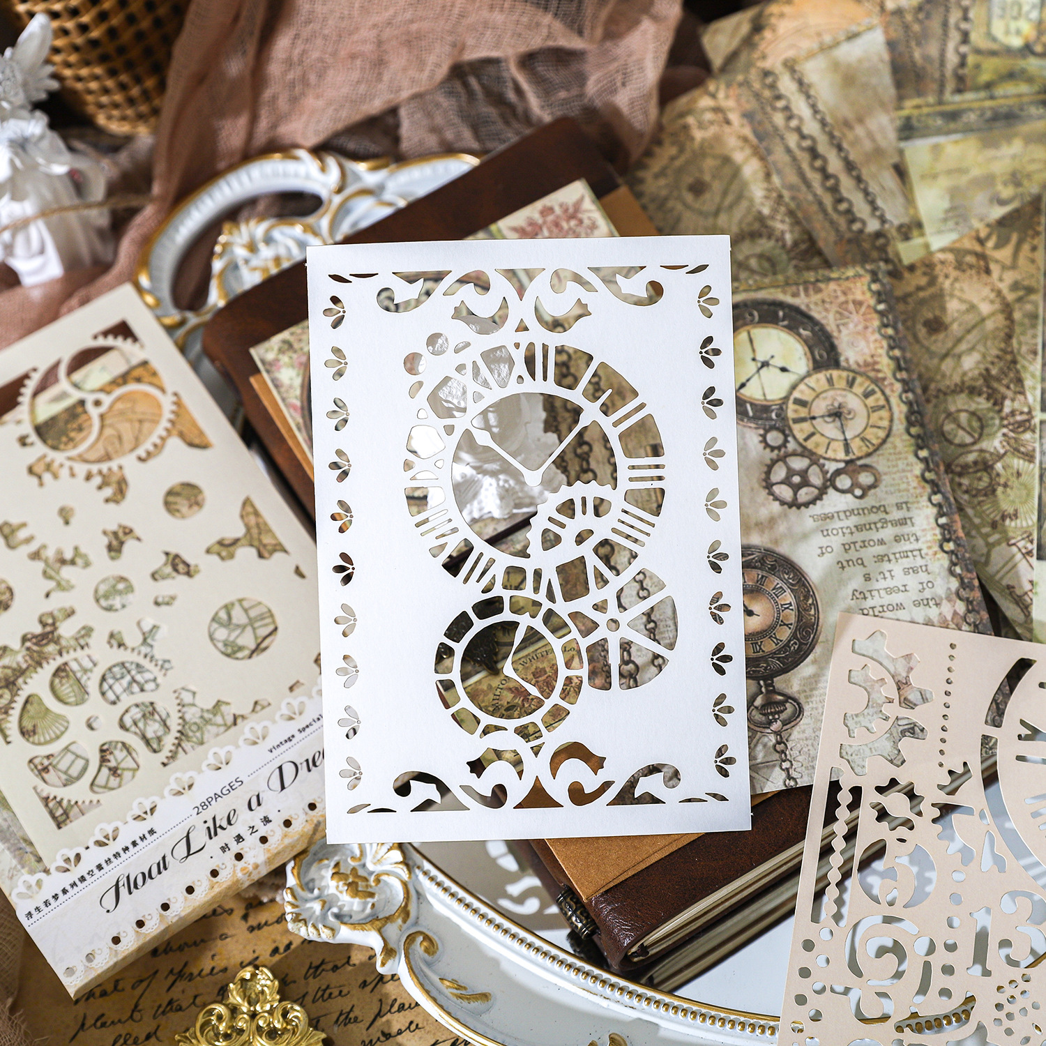 28 Sheets Hollow Lace Special Material Paper