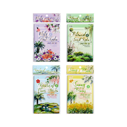 20pcs Plant & Flower PET Stickers