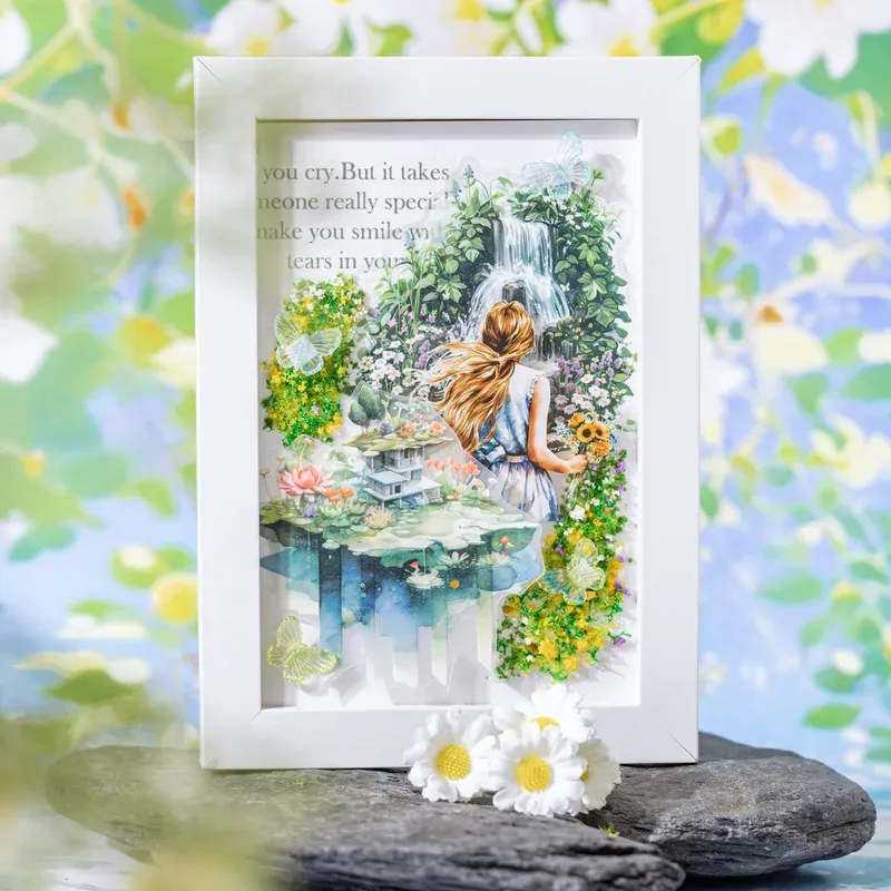 10pcs Garden scenery PET Stickers