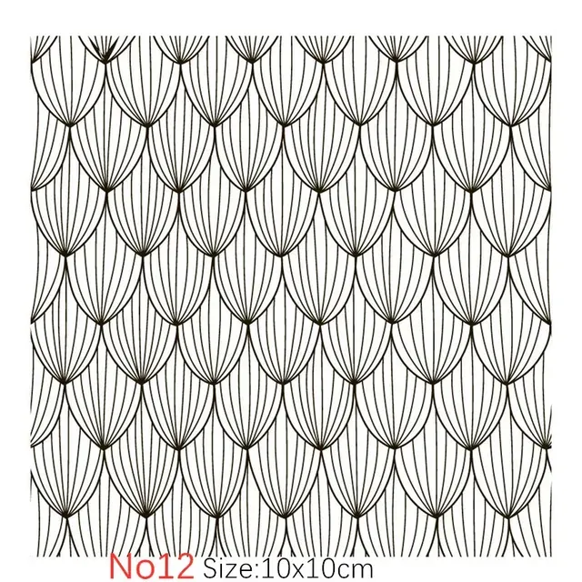 Texture Stamp Sheets Mandala Pattern DIY Embossing Art Clay Pottery Tools