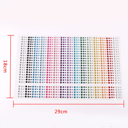 5 Pcs/Set Colored Diamond Decorative Stickers