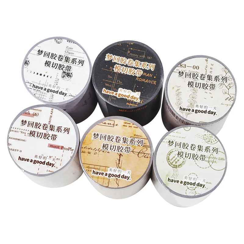 55mm * 2m Pre-cut Vintage Theme Paper Tape