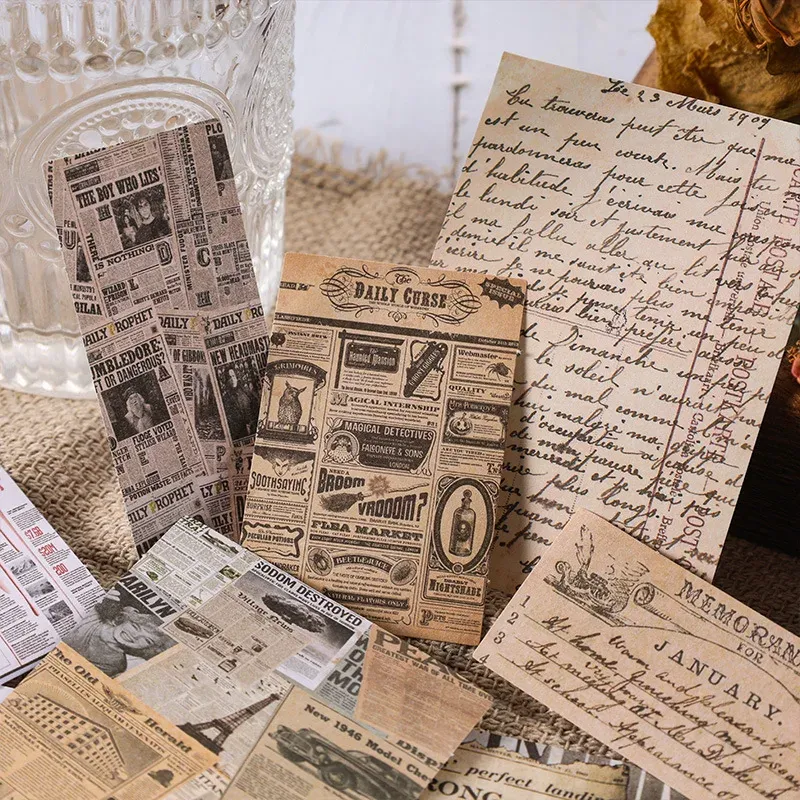 100 pcs/pack Vintage Scrapbook Materials Paper