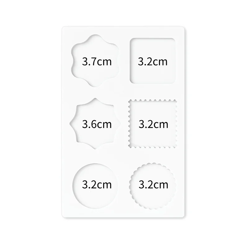 Multiple sizes wax seal stamp silicone mold pad