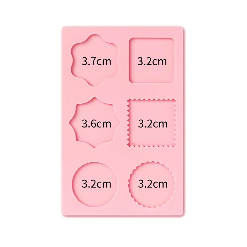 Multiple sizes wax seal stamp silicone mold pad